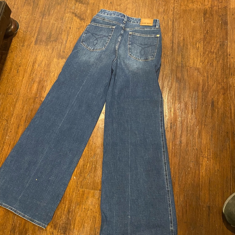 Judy Blue Retro Wide Leg Jeans - Picture 3 of 3